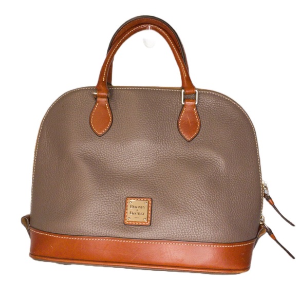 Dooney & Bourke Handbags - Dooney & Bourke Grey Brown Leather Bag